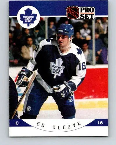 1990-91 Pro Set #286 Ed Olczyk NM Near Mint Maple Leafs - Hockey Card Single