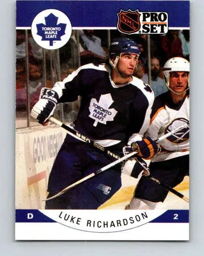 1990-91 Pro Set #289 Luke Richardson NM Near Mint Maple Leafs - Hockey Card Single