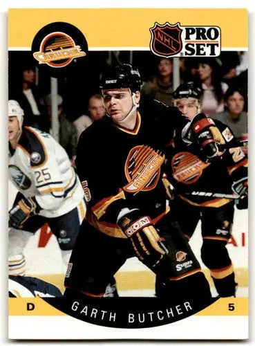 1990-91 Pro Set #295 Garth Butcher NM Near Mint Canucks ID:43137 - Hockey Card Single