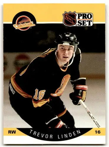 1990-91 Pro Set #299 Trevor Linden NM Near Mint Canucks ID:43141 - Hockey Card Single