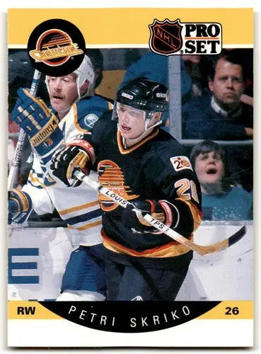 1990-91 Pro Set #306 Petri Skriko NM Near Mint Canucks ID:43148 - Hockey Card Single