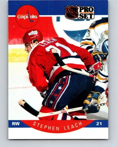 1990-91 Pro Set #315 Stephen Leach NM-MT Capitals ID:43157 - Hockey Card Single