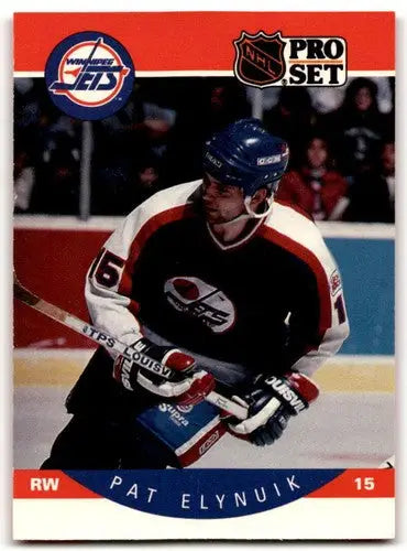 1990-91 Pro Set #327 Pat Elynuik NM Near Mint Winn Jets ID:43169 - Hockey Card Single