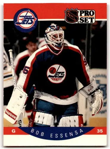1990-91 Pro Set #328 Bob Essensa NM Near Mint RC Rookie Winn Jets ID:43170 - Hockey Card Single