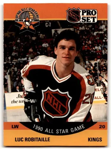 1990-91 Pro Set #341 Luc Robitaille NM Near Mint Kings AS ID:43183 - Hockey Card Single
