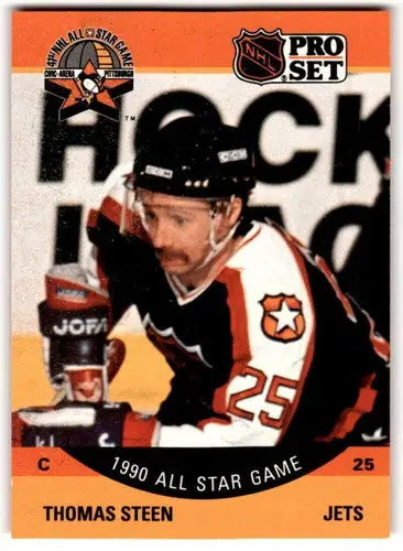 1990-91 Pro Set #356 Thomas Steen EX Excellent Winn Jets AS ID:43198 - Hockey Card Single