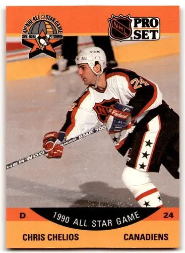 1990-91 Pro Set #368 Chris Chelios NM Near Mint Canadiens AS ID:43210 - Hockey Card Single
