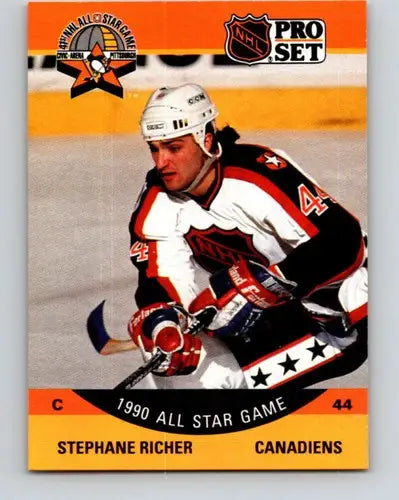 1990-91 Pro Set #370 Stephane Richer NM-MT Canadiens AS ID:43212 - Hockey Card Single