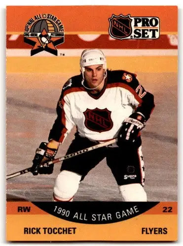 1990-91 Pro Set #374 Rick Tocchet NM Near Mint Flyers AS ID:43216 - Hockey Card Single