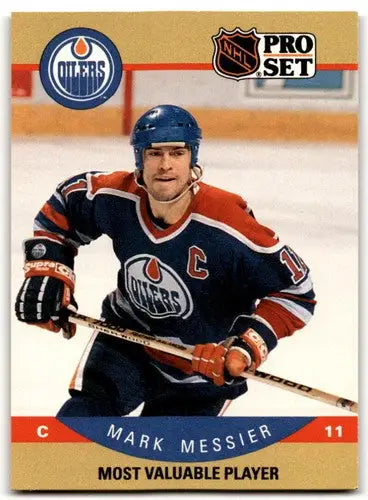 1990-91 Pro Set #397 Mark Messier NM Near Mint Oilers MVP ID:43238 - Hockey Card Single