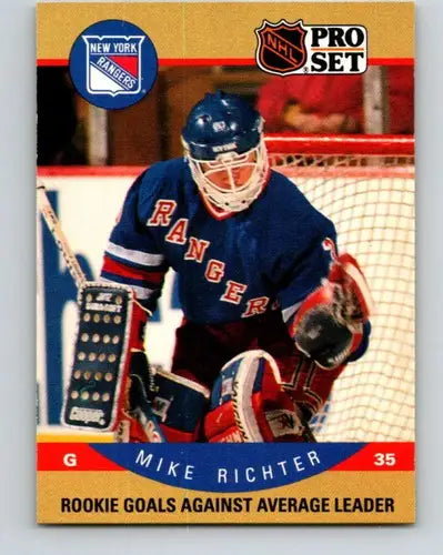 1990-91 Pro Set #398 Mike Richter NM-MT ID:43239 - Hockey Card Single
