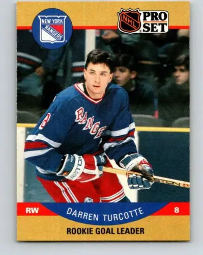 1990-91 Pro Set #400 Darren Turcotte NM-MT NY Rangers ID:43241 - Hockey Card Single