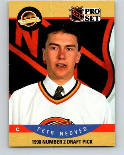 1990-91 Pro Set #402 Petr Nedved NM-MT RC Rookie Canucks ID:43243 - Hockey Card Single