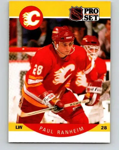 1990-91 Pro Set #44 Paul Ranheim NM-MT RC Rookie Flames - Hockey Card Single