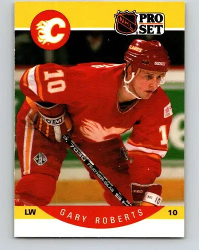 1990-91 Pro Set #45 Gary Roberts NM-MT Flames - Hockey Card Single