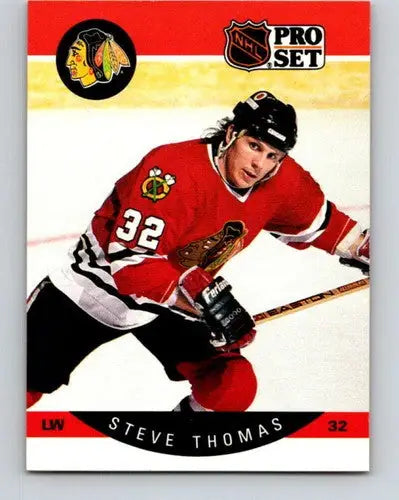 1990-91 Pro Set #62 Steve Thomas NM-MT Blackhawks - Hockey Card Single