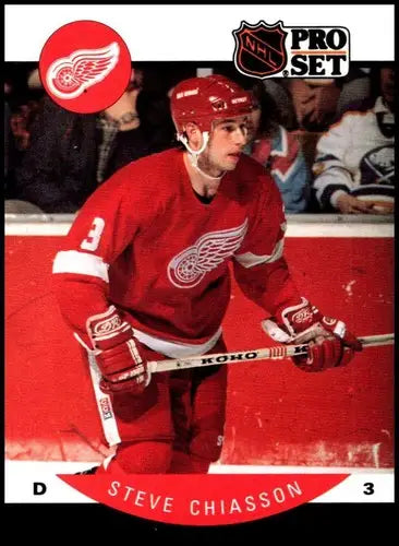 1990-91 Pro Set #69 Steve Chiasson NM-MT Red Wings - Hockey Card Single