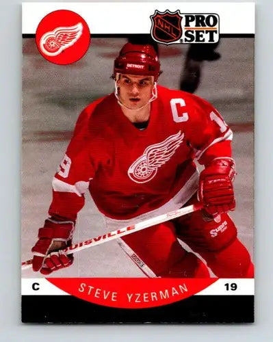 1990-91 Pro Set #79 Steve Yzerman NM-MT Red Wings - Hockey Card Single