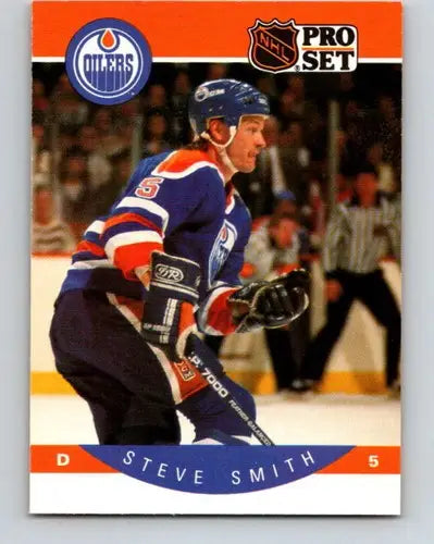 1990-91 Pro Set #96 Steve Smith NM-MT Oilers - Hockey Card Single