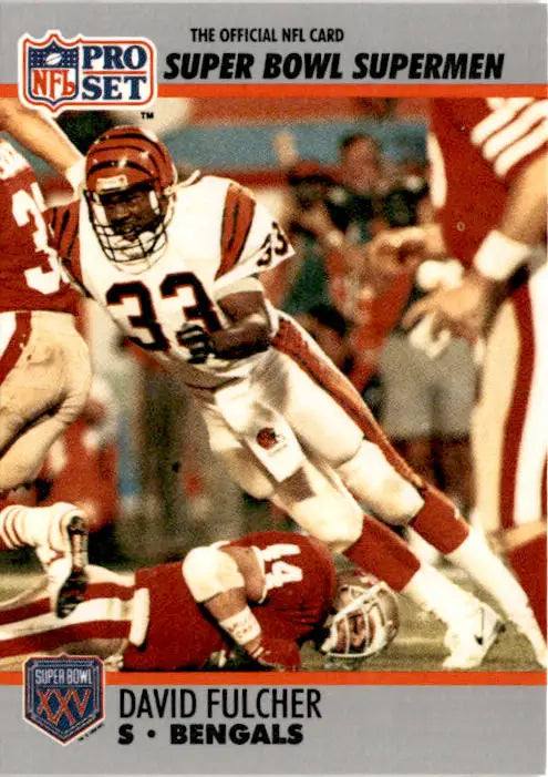 1990-91 Pro Set Super Bowl XXV Silver Anniversary #109 David Fulcher - Football Card Single