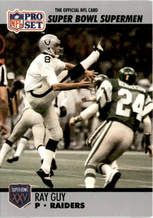 1990-91 Pro Set Super Bowl XXV Silver Anniversary #116 Ray Guy - Football Card Single