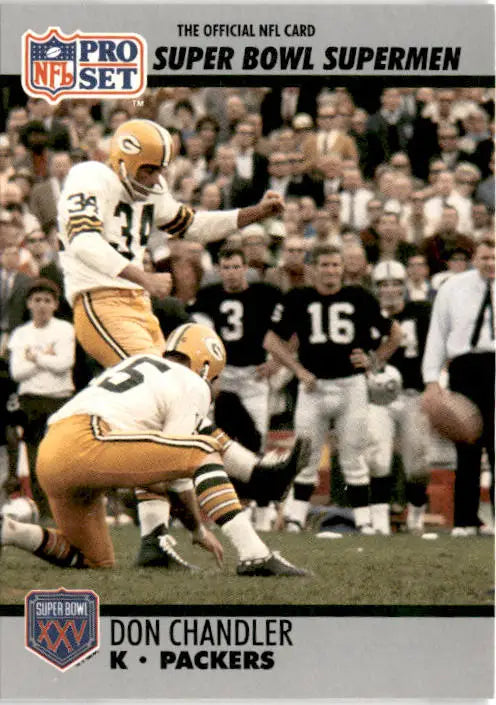 1990-91 Pro Set Super Bowl XXV Silver Anniversary #121 Don Chandler - Football Card Single