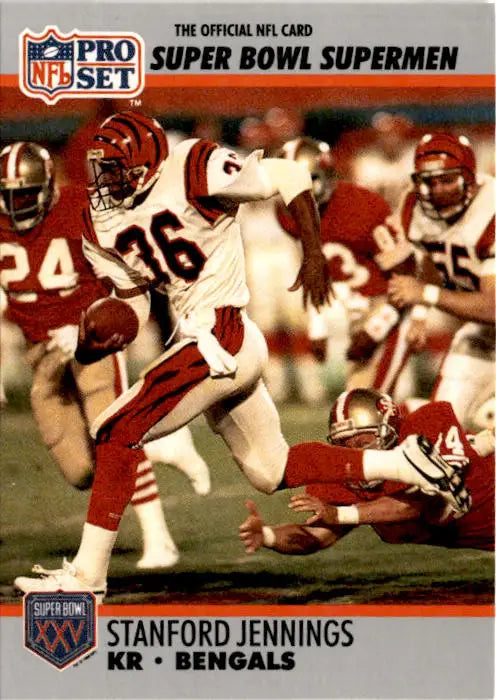 1990-91 Pro Set Super Bowl XXV Silver Anniversary #126 Stanford Jennings - Football Card Single
