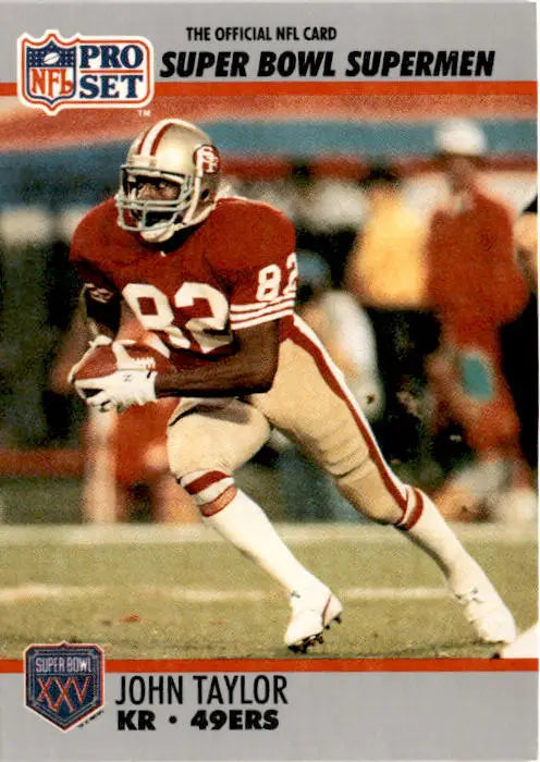 1990-91 Pro Set Super Bowl XXV Silver Anniversary #128 John Taylor - Football Card Single