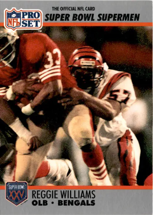 1990-91 Pro Set Super Bowl XXV Silver Anniversary #135 Reggie Williams - Football Card Single
