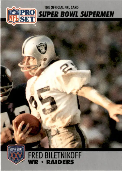 1990-91 Pro Set Super Bowl XXV Silver Anniversary #45 Fred Biletnikoff - Football Card Single