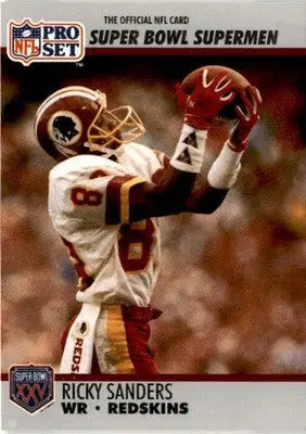 1990-91 Pro Set Super Bowl XXV Silver Anniversary #49 Ricky Sanders - Football Card Single