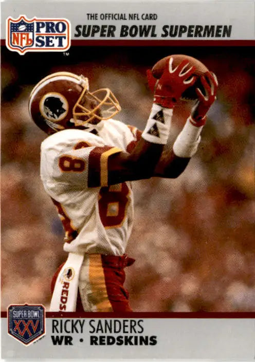 1990-91 Pro Set Super Bowl XXV Silver Anniversary #49 Ricky Sanders - Football Card Single