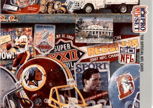 1990-91 Pro Set Super Bowl XXV Silver Anniversary #6 SB XXV Puzzle 6 - Football Card Single