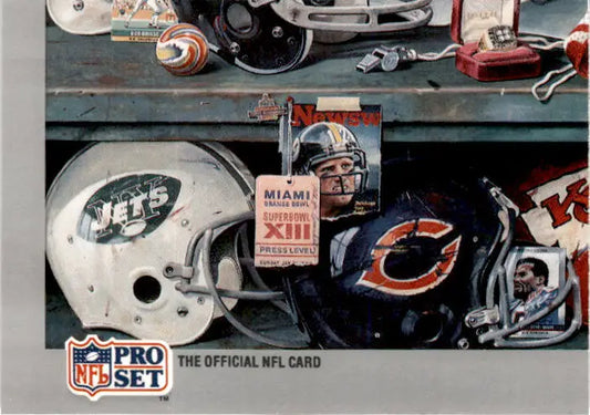 1990-91 Pro Set Super Bowl XXV Silver Anniversary #7 SB XXV Puzzle 7 - Football Card Single