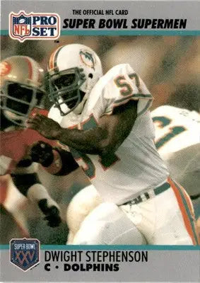 1990-91 Pro Set Super Bowl XXV Silver Anniversary #72 Dwight Stephenson - Football Card Single