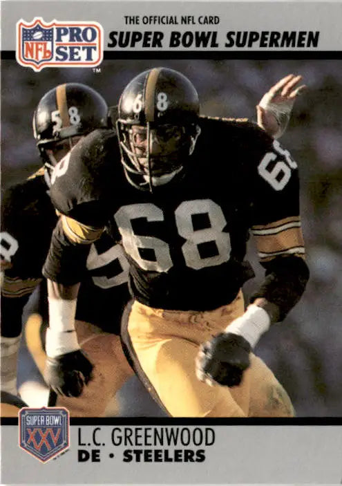 1990-91 Pro Set Super Bowl XXV Silver Anniversary #77 L.C. Greenwood - Football Card Single