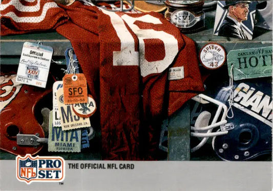 1990-91 Pro Set Super Bowl XXV Silver Anniversary #8 SB XXV Puzzle 8 - Football Card Single