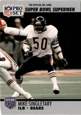 1990-91 Pro Set Super Bowl XXV Silver Anniversary #93 Mike Singletary