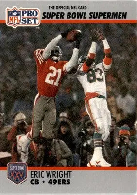 1990-91 Pro Set Super Bowl XXV Silver Anniversary Commemorative #107 Eric Wright - Football Card Single