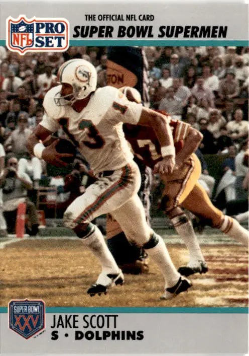 1990-91 Pro Set Super Bowl XXV Silver Anniversary Commemorative #112 Jake Scott - Football Card Single