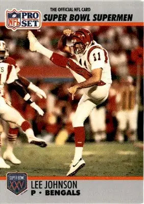 1990-91 Pro Set Super Bowl XXV Silver Anniversary Commemorative #117 Lee Johnson - Football Card Single