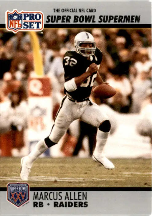 1990-91 Pro Set Super Bowl XXV Silver Anniversary Commemorative #38 Marcus Allen - Football Card Single