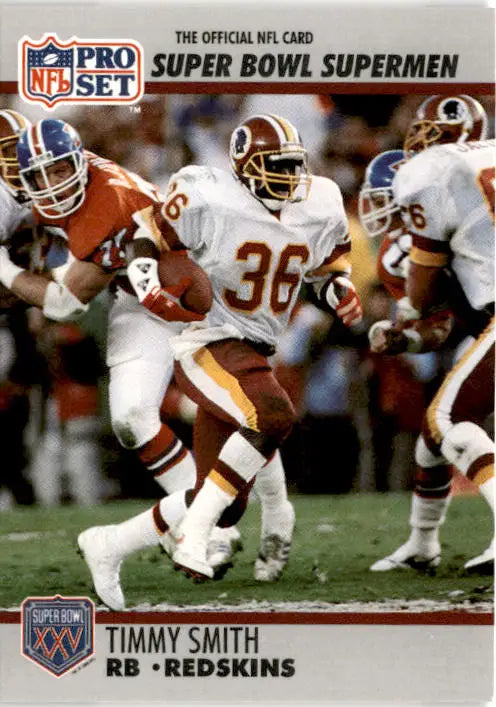 1990-91 Pro Set Super Bowl XXV Silver Anniversary Commemorative #43 Timmy Smith - Football Card Single