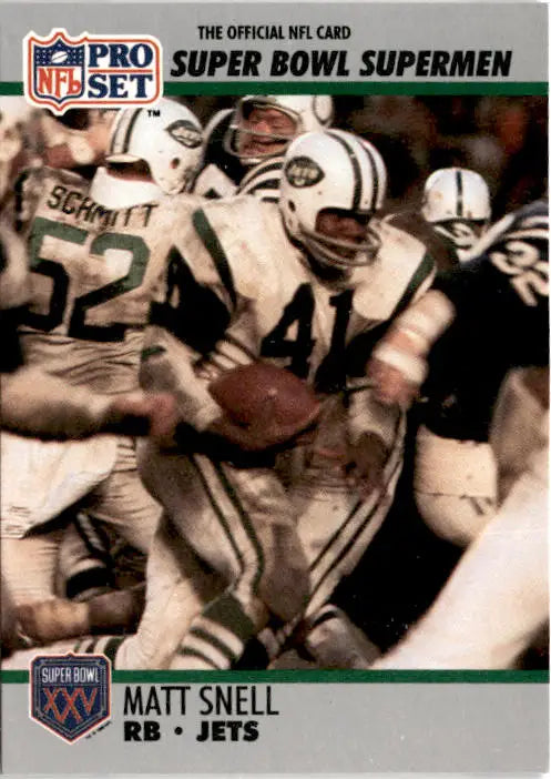 1990-91 Pro Set Super Bowl XXV Silver Anniversary Commemorative #44 Matt Snell - Football Card Single