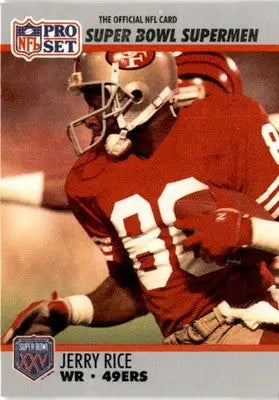 1990-91 Pro Set Super Bowl XXV Silver Anniversary Commemorative #48 Jerry Rice - Football Card Single