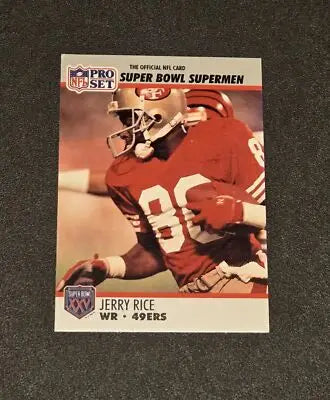 1990-91 Pro Set Super Bowl XXV Silver Anniversary Commemorative #48 Jerry Rice - Football Card Single