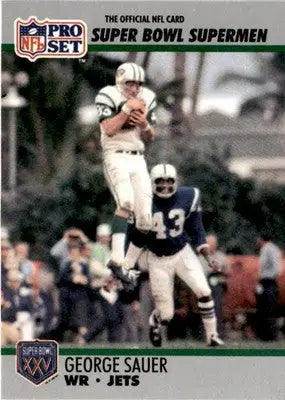 1990-91 Pro Set Super Bowl XXV Silver Anniversary Commemorative #50 George Sauer - Football Card Single