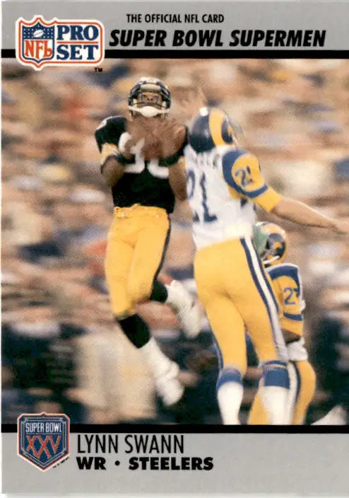 1990-91 Pro Set Super Bowl XXV Silver Anniversary Commemorative #52 Lynn Swann - Football Card Single