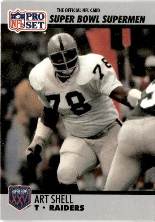 1990-91 Pro Set Super Bowl XXV Silver Anniversary Commemorative #60 Art Shell - Football Card Single