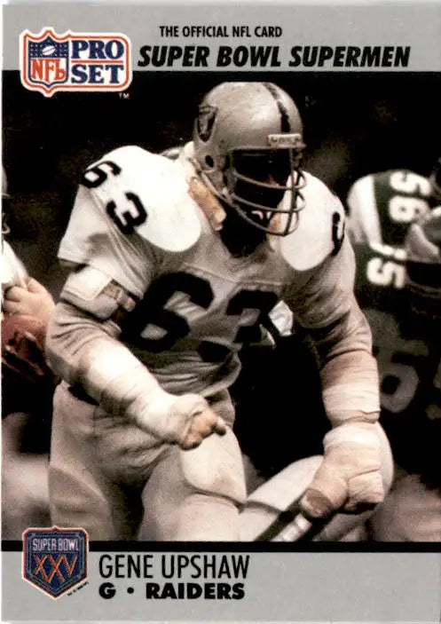 1990-91 Pro Set Super Bowl XXV Silver Anniversary Commemorative #69 Gene Upshaw - Football Card Single